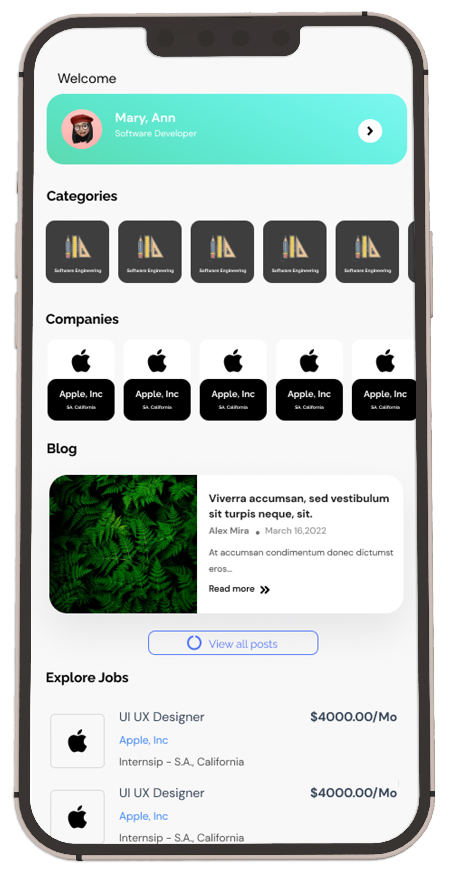 Vista de la app BuscaEmpleo